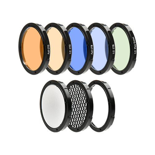 CC Filter KIT [For Speedbox-Flip] Color Correction Filter (5), Diffuser, Honeycomb Grid, Gel FrameSMDV
